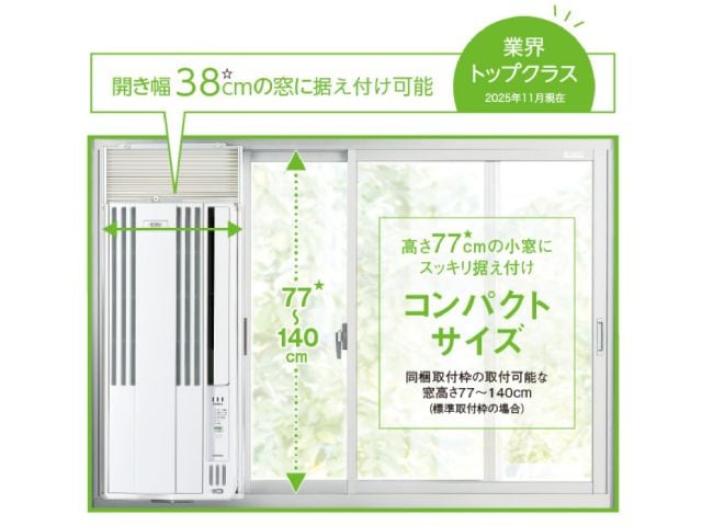 コロナ CORONA リララ ウインドエアコン 冷房専用 マイナスイオン 家電