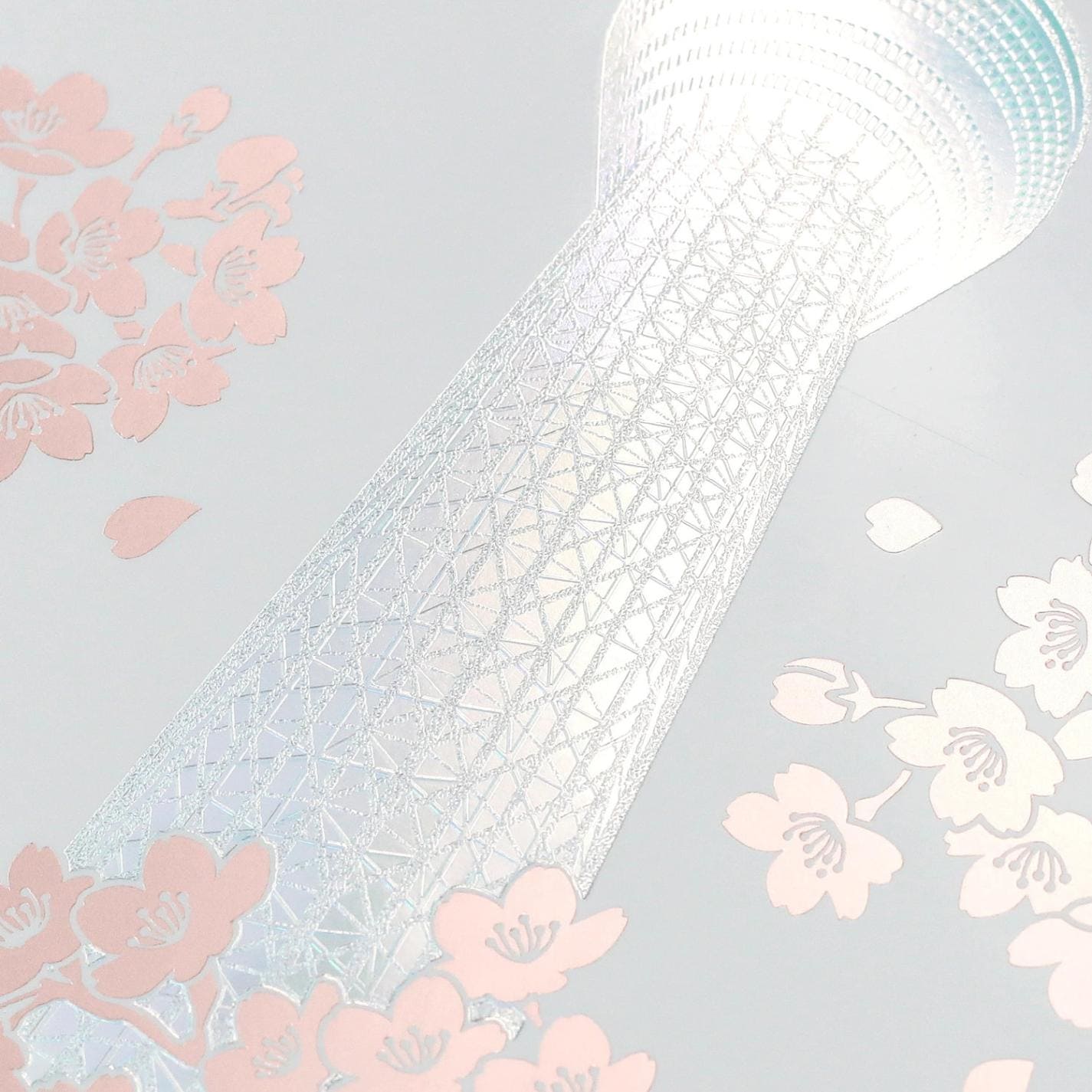 ROKKAKU 箔押しポストカード 東京スカイツリー「桜」R0492601