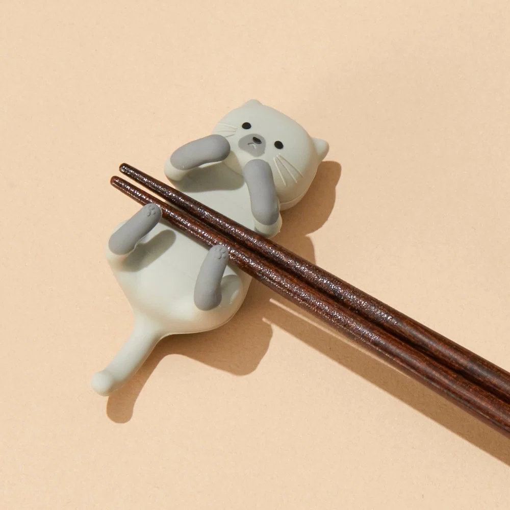 イシダ 箸＆箸置き だっこ猫 シャムねこ