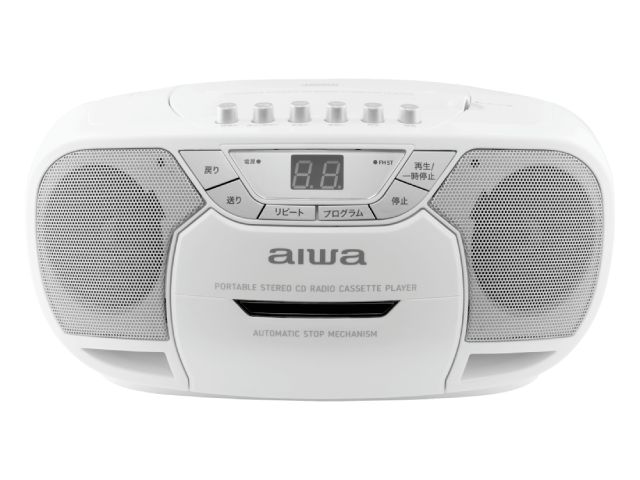 アイワ aiwa CDラジオカセットレコーダー ホワイト GAA5-CRC0002(WH)