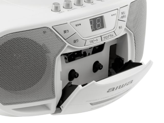 アイワ aiwa CDラジオカセットレコーダー ホワイト GAA5-CRC0002(WH)