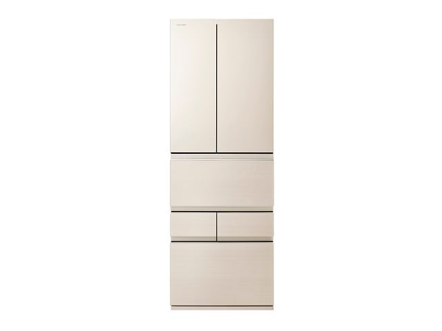 東芝 冷蔵庫 フレンチドア 6ドア 461L VEGETA FZシリーズ GR-Y460FZ(UC) グレインアイボリー 幅65cm／両開き