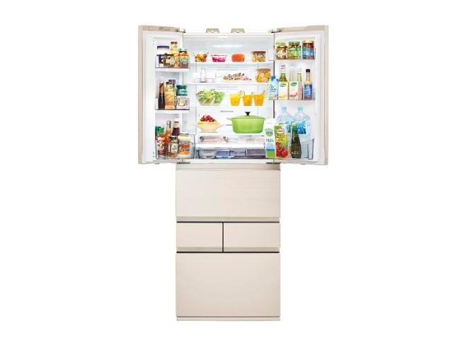 東芝 冷蔵庫 フレンチドア 6ドア 461L VEGETA FZシリーズ GR-Y460FZ(UC) グレインアイボリー 幅65cm／両開き