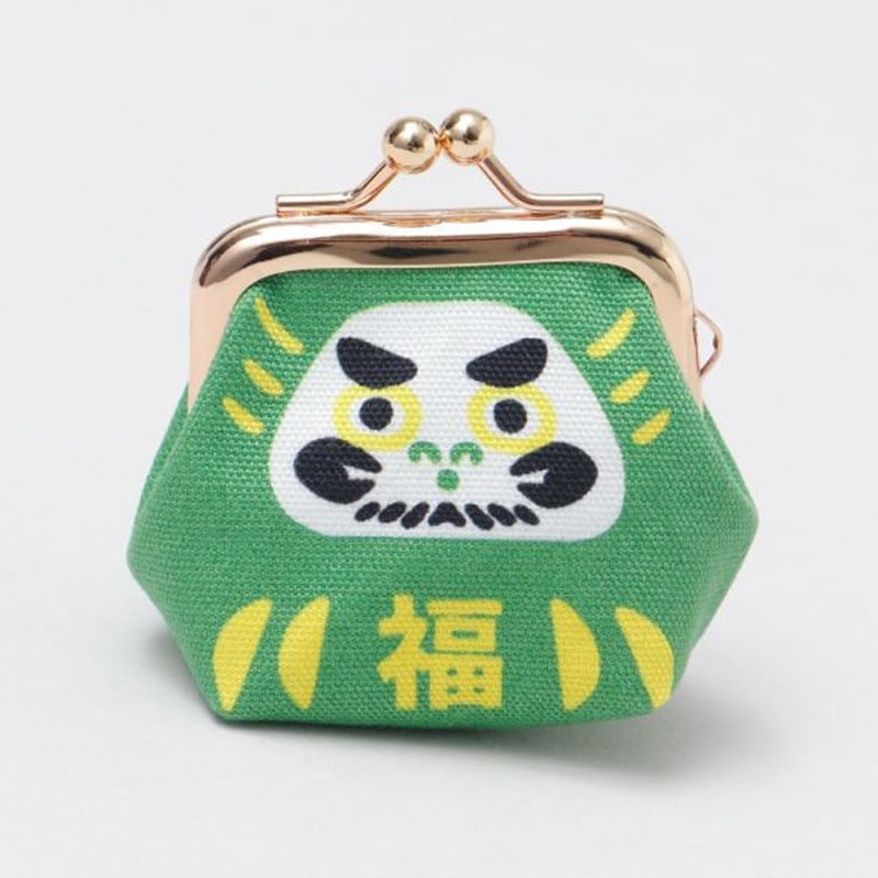 倭物やカヤ 財布/がま口 だるまころん小がま ミドリ 7JNP4121