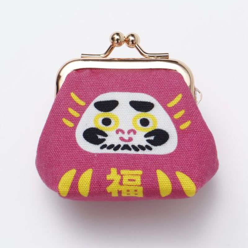 倭物やカヤ 財布/がま口 だるまころん小がま ピンク 7JNP4121