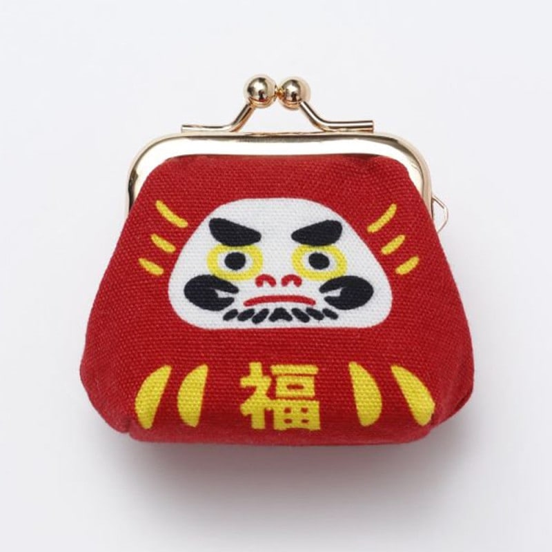 倭物やカヤ 財布/がま口 だるまころん小がま アカ 7JNP4121