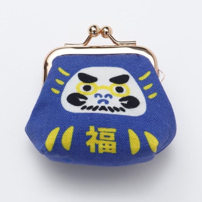 倭物やカヤ 財布/がま口 だるまころん小がま アオ 7JNP4121