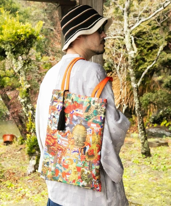 倭物やカヤ 浮世色トートＢＡＧ JIGOKU 7IKP5203