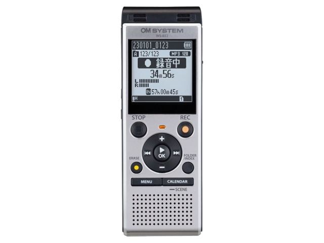 OM SYSTEM オーエムシステム ICレコーダー ボイスレコーダー 4GB シルバー WS-882(SLV)