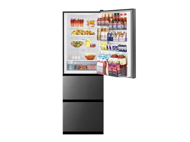 日立 HITACHI 冷蔵庫 右開き 3ドア Vタイプ 375L グラファイトシルバー R-V38X(S) 幅60cm
