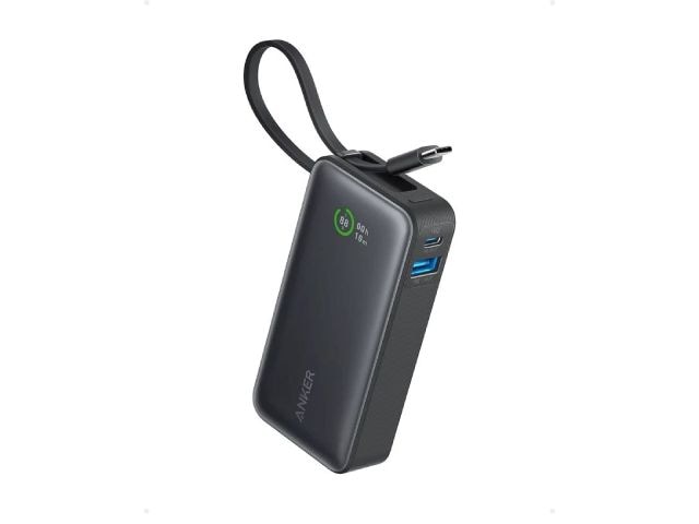 【送料込み】ANKER モバイルバッテリー Anker Nano Power Bank (30W Built-In USB-C Cable) A1259N11 ブラック