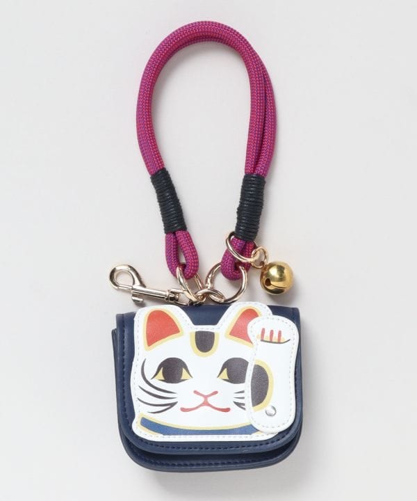 倭物やカヤ 民芸帯ポーチ MANEKINEKO 7CRP6304