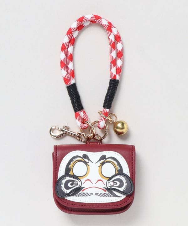 倭物やカヤ 民芸帯ポーチ DARUMA 7CRP6304