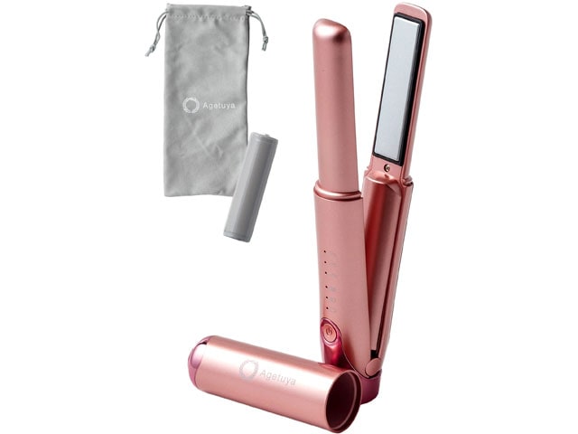 【送料込み】Agetuya アゲツヤ アゲツヤ コードレスミニヘアアイロン3 ピンク AG-0008(PK)
