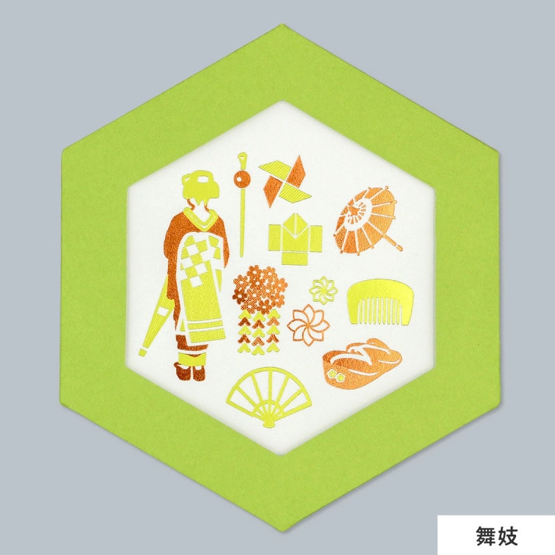 ROKKAKU CARD きらきらじゃぱん 舞妓 R0642606