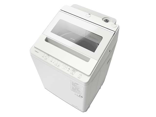 ��Ω HITACHI ����ư������ �ӡ��ȥ����å��� 10kg �ۥ磻�� BW-V100M(W)