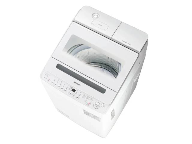 【SHARP】洗濯機（送料込み） SHARP シャープ 全自動洗濯機 洗剤自動投入＆スマホ連携 穴なし槽