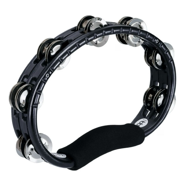 MEINL TMT1BK レギュラーABSタンバリン、スチール/アルミ製ジングル