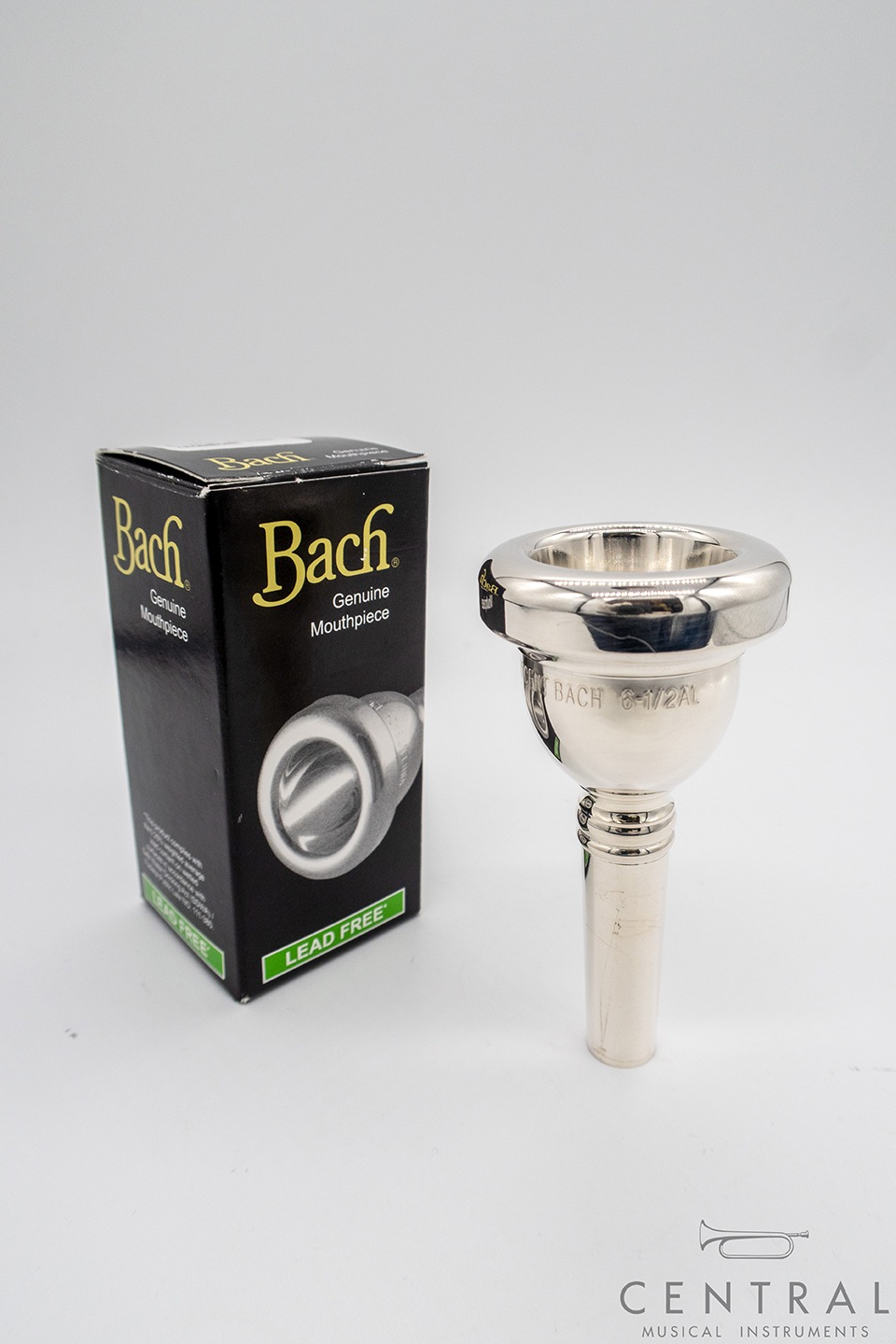 旧刻印 Bach トロンボーンマウスピース 細管 6 1/2AM 中古BACH
