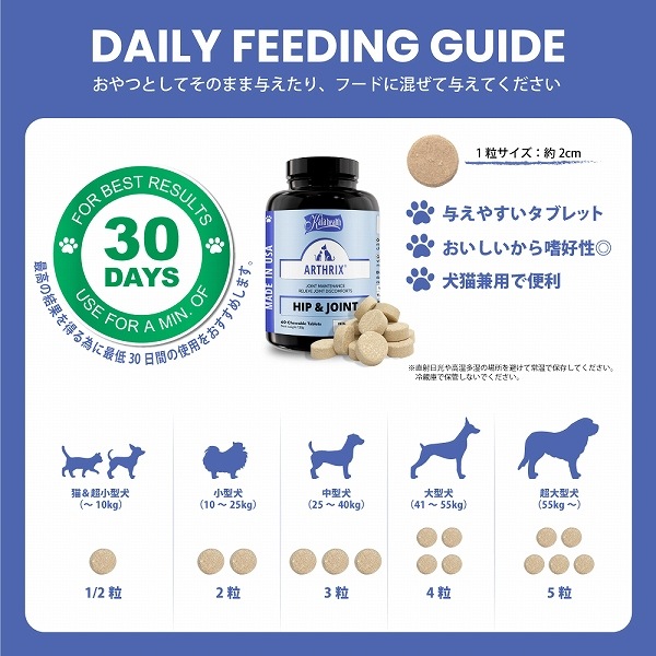 送料無料 カラヘルス ARTHRIX アースリックス 軟骨組織の健康をサポート 犬 猫