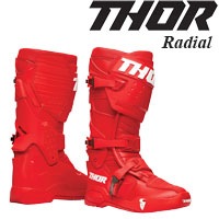 Thor ソアー オフロード MX ブーツ Radial ラディアル 赤 レッド/US8 モトクロス|ブーツ |MX/オフロード