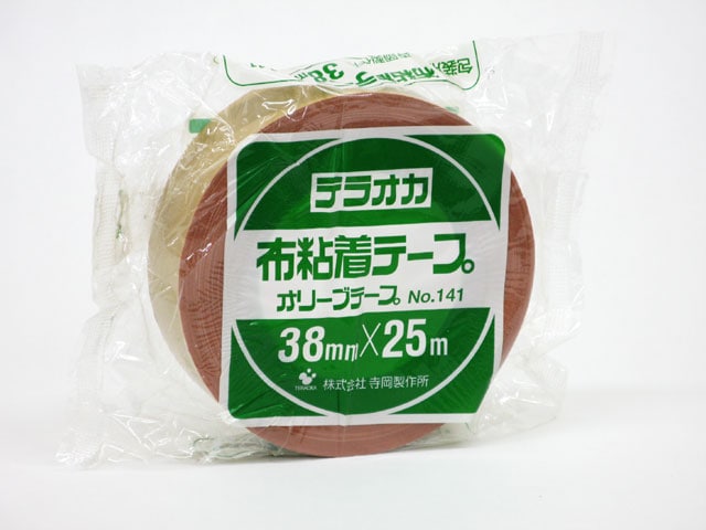 1巻商品]38mm×25m オリーブテープ No.141 寺岡製作所 の通販｜梱包名人