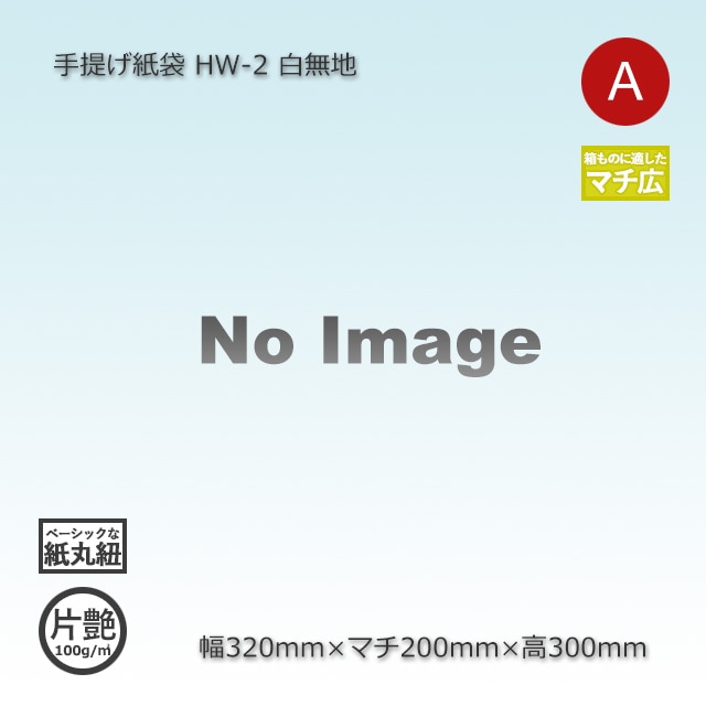 高感度ショップで2023年売れたブランド HW-2（320×200×300）白無地/片艶 手提げ紙袋【送料無料/代引不可 トートバッグ