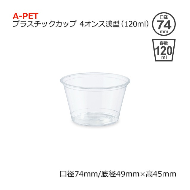 ��2Ȣ�ʾ��ò���4����������120ml��A-PET�ץ饹���å����åס�����̵��/����Բġۡ�3000��/Ȣ��