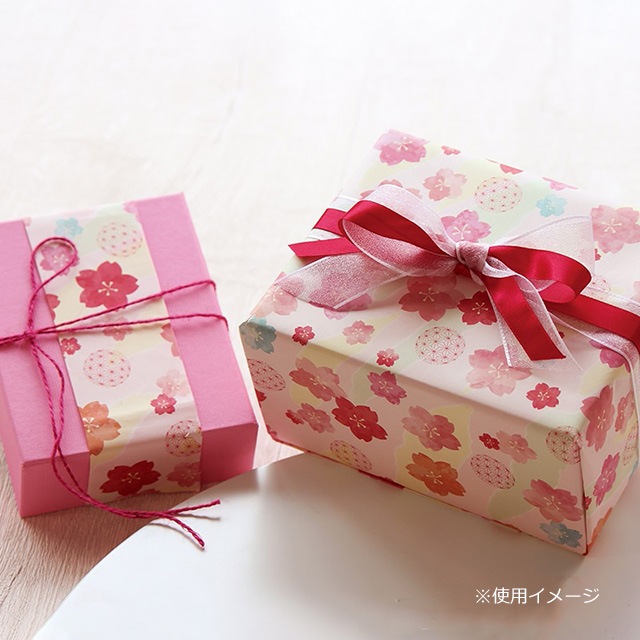 包装紙（上質64g）鞠桜 半切 750×528【送料無料/代引不可】（500枚/箱