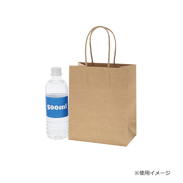 18-01（180×105×220）未晒クラフト無地 手提げ紙袋 スムース【送料無料