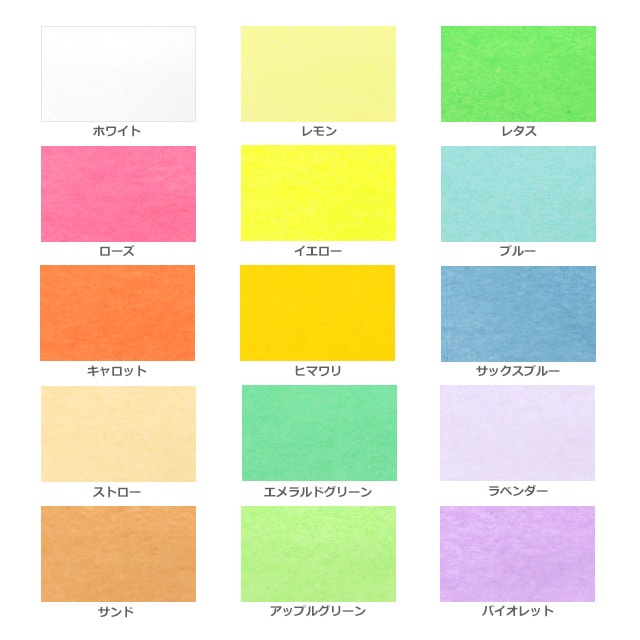 カラー薄葉紙 厚口20g 788×546 A色【送料無料/代引不可】（1000枚