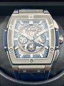 	 【中古/美品】HUBLOT ウブロ スピリット オブ ビッグ・バン ブルー Spirit Of Big Bang Blue メンズ 腕時計【601.NX.7170.LR】