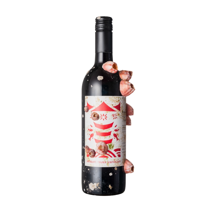 志津川湾海中熟成ワイン MERLOT / YAMA SAUVIGNON（赤・辛口）