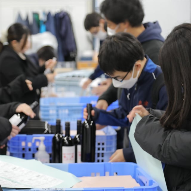 志津川高校デザインラベル海中熟成ワインMERLOT 2021　メルロ（赤・辛口）【限定50本】