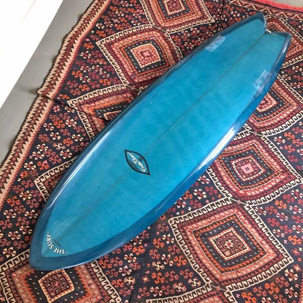 USED, FREE FLOW 5'8" QUAD FISH