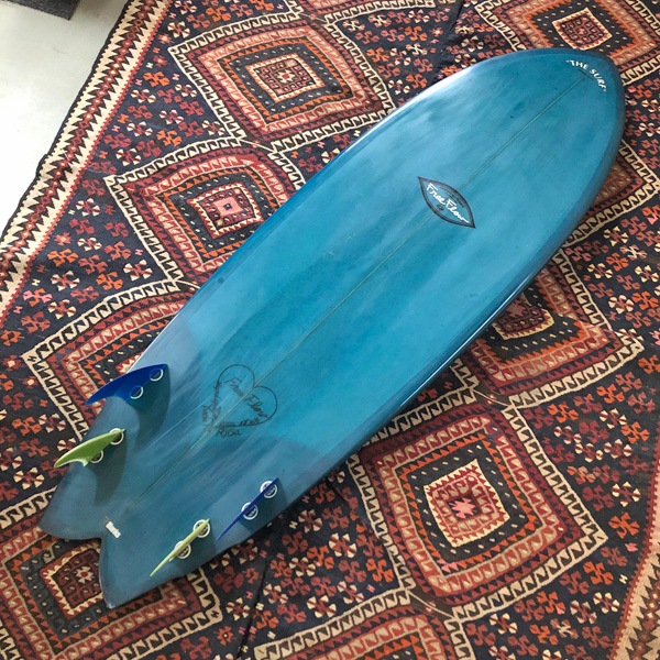 USED, FREE FLOW 5'8" QUAD FISH