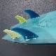 USED, FREE FLOW 5'8" QUAD FISH
