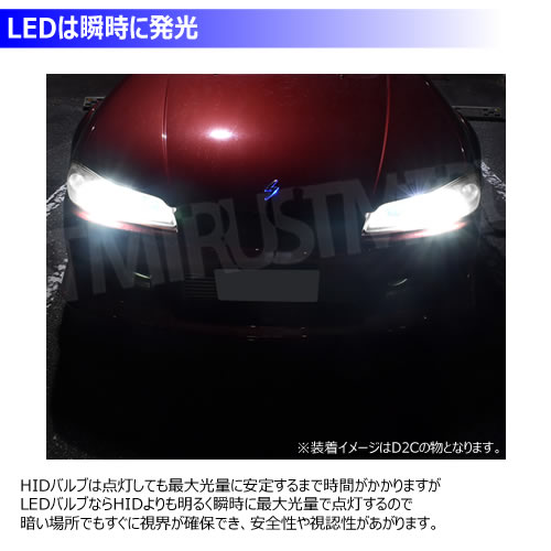 LED ヘッドライト バルブ D4R 対応 ホワイト 6500K 18400lm 12V【車検 LED ヘッドライト バルブ D4R 対応 ホワイト 6500K 18400lm 12V【車検
