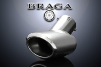 BRAGA（ブラガ） プレミアムマフラーカッタータイプ2◎17系クラウンアスリート&ロイヤル前期・後期適合◎1本価格◎【エムトラ】|メッキ&ステンレスパーツ|外装パーツ