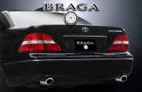 BRAGA（ブラガ） プレミアムマフラーカッタータイプ2◎31/30前期型セルシオ適合◎2本セット価格◎【エムトラ】|セルシオ|車種別マフラーカッター
