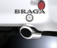 BRAGA（ブラガ） プレミアムマフラーカッタータイプ2◎E50・E51系エルグランド適合◎1本セット価格◎【エムトラ】|エルグランド|車種別マフラーカッター
