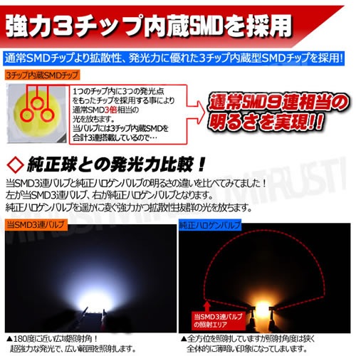 LED T1042mm 3åSMD 3Ϣۥ磻ȯ1Ĳʢ٥ BMW ǥ VW ֤͢Υ饤󥹥 ɥƥ Х˥ƥפʤɤ ¢ CANBUS Х ͢  ڤ ٹ ɻ ˥ ȥ