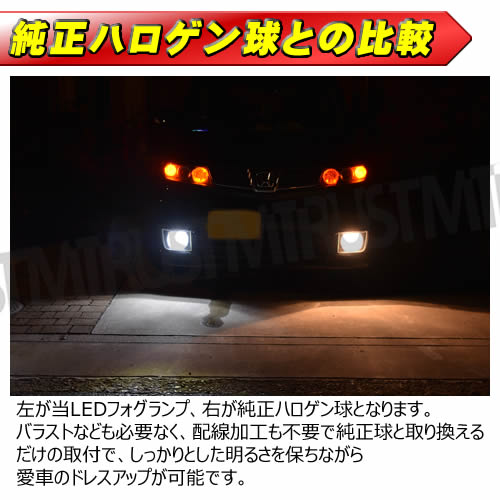 LED ե ۸  Ĵ ǽ COB MAX 1400롼 ȯ顼 ۥ磻  ȯ ߥҡȥ󥯺 H8 H11 H16 HB4  12V 24Vб  1400lm  6000K  3000K ȥ