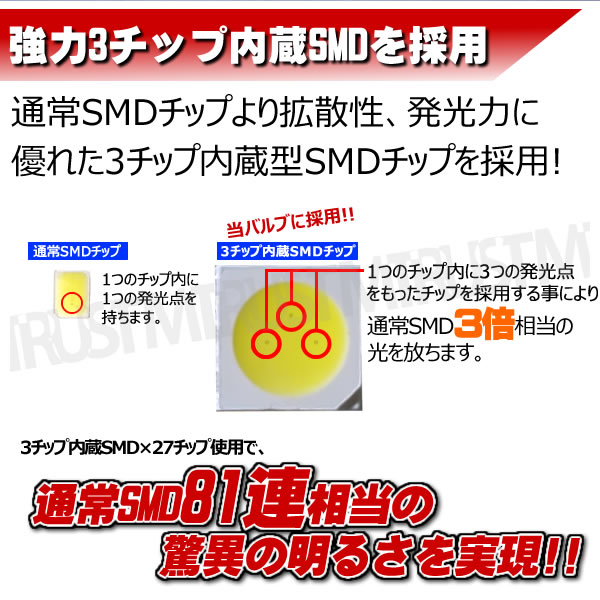 LED T20 å ̵ ֥ 3åSMD 27Ϣ Х֡¦81Ϣʥ󥰷ݥ ֥졼סȥåץ ơˡۥ磻ȯ1Ĳʡ뤤 Ȼ ݥ󥳡ʡסۡڼưѡۡ1ݾաۡڥȥ
