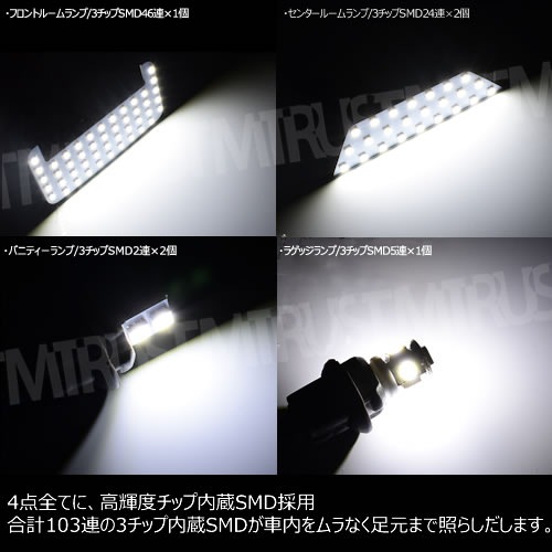 ���ݾ��աۼּ����� SMD LED �롼����ץ��å� 50�� RAV4 AXAH5# MXAA5# �б� 3���å�SMD103Ϣ��� ���309Ϣ �ۥ磻�� �� ���뤤 ���� ���� �����߷� �ե���ȥ롼�� ���󥿡��롼�� �Х˥ƥ��� �饲�å� ��֥ե��� ���4��6�����åȡۡڥ���ȥ��