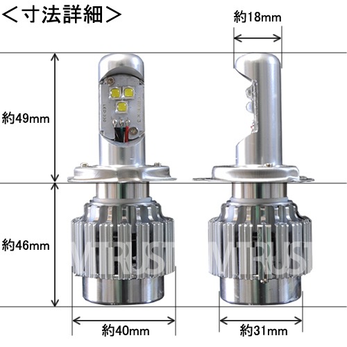 LED �إåɥ饤�� ���å� H4 Hi/Low 3000/2000�롼��� 30W/20W CREE�� Xlamp XM-L2��� 12v/24v�б� ��5500K ��ѥե��� ����ߥҡ��ȥ��󥯺��� �����륤������͡ڥ���ȥ��