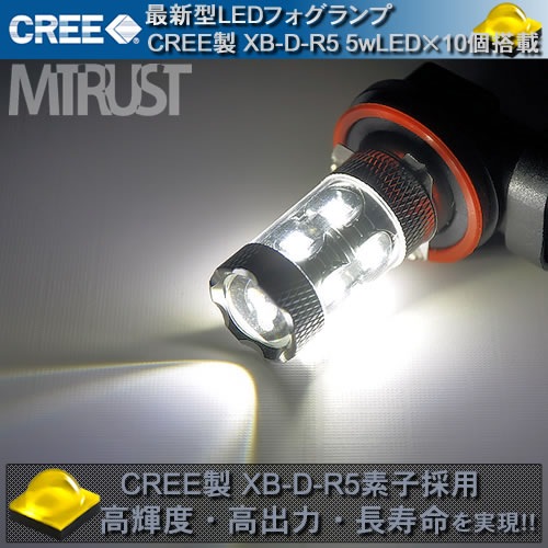 LED �ե������� HB4 H8 H11 H16 PSX24w PSX26w �������������ǽ 50w CREE�� XB-D-R5 5wLED���åס�10����� 12v/24v�б� ̵���� ����ߥҡ��ȥ��󥯺��� ȯ�����顼�ϥۥ磻�ȡ�����С�(�����)��������ġ�1�����ݾ��աۡڥ���ȥ��
