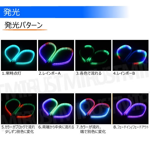 ¦��ȯ�� RGB ���ꥳ�� ���塼�� �饤�� �������󥷥�� 60cm ��8�� ȯ���ѥ��������8�� �ۥ磻�� �֥롼 ��å� �ѡ��ץ��� 2��1���å� �إåɥ饤�� ��������� ��ñ ���åȲ�ǽ ή�� �ʥ��ȥ饤���� �ե����С� �ơ��� ���� �����󥫡� �����饤�� �ǥ��饤�� ����ȥ�