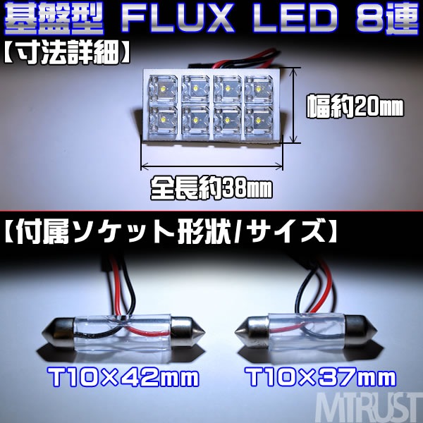 ���ץ����� LED �롼����� FLUX8Ϣ T10��37mm T10��42mm �����å���° LED�����֡�͢���֤Υ롼��������ˡ�ȯ�����顼�ϡ��ۥ磻�ȡ��֥롼���������ǽ��1�Ĳ��ʡ���1�����ݾ��աۡڥ���ȥ��