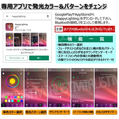  ƥ΢ Хå饤 RGB LED ơ 4ܥå USB Ÿ Bluetooth ޥ ץ  ƥ΢ USBݡ ŸФǽ ۡॷ DVDվ  ࡼ ʷϵ ܤ ͥ ܾ ޯ DIY TV ƥ PC Ĵ ꡼ǽ ڥȥ